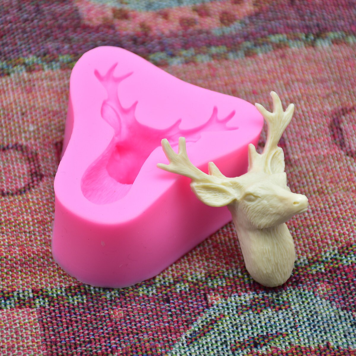 Moule En Silicone En Résine Pour Décoration De Noël, Pendentif En Résine, Wapiti, Flocon De Neige, Cloche, Noël, Bricolage