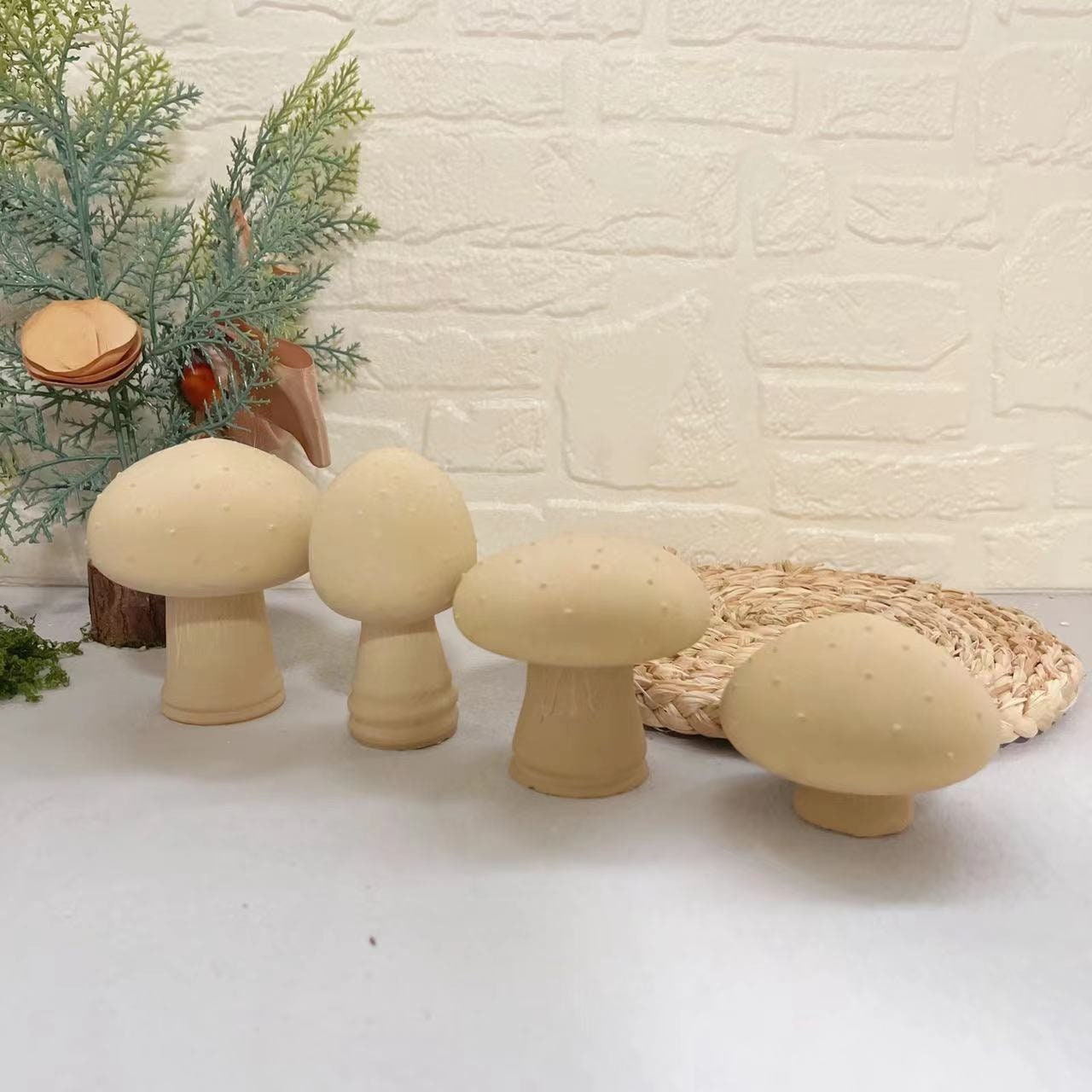 New Ins Silicone Mushroom Candle Mold 9types of Aromatherapy Children's  Educational Resin Mold DIY Painted Plaster Mold Toy Home Decoration 