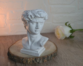 David flower vase silicone mold pen holder plaser mold resin mold concrete mold home decor beauty mold