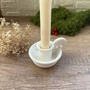 Round Handle Candle Holder Silicone Mold: Concrete, Plaster, Resin image 10