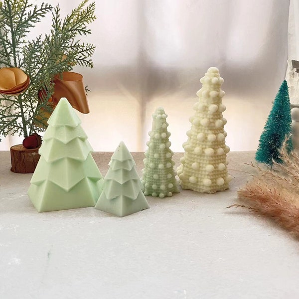 Christmas tree mold Chrismas ornament  candle mold resin mold plaster mold beauty mold