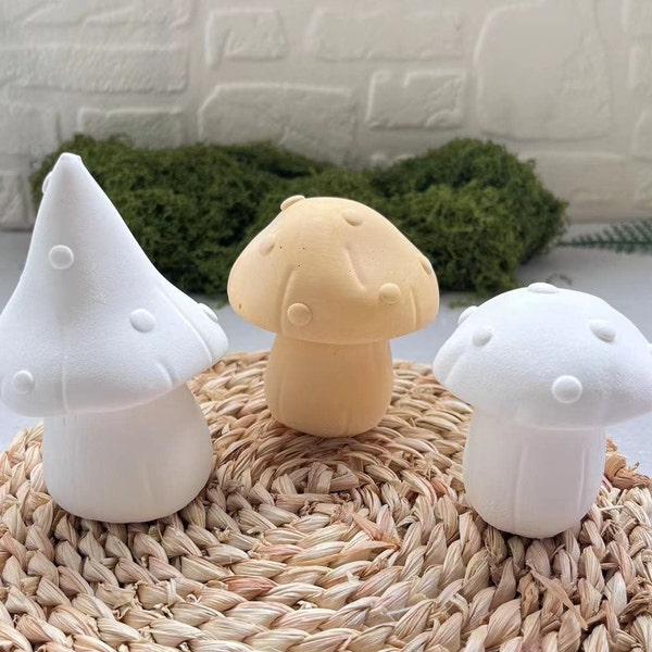 3D süße Pilz Kerze Silikonform Ornament Aromaform Harzform Sojaform Gipsform Aromaform Schönheitsform