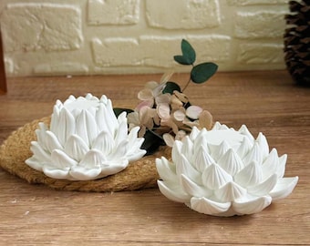 3D Lotus silicone mold candle mold aroma mold secent mold plaster mold concrete mold home deco beauty mold