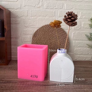 Concrte vaas schimmel decoratieve boog bloemenvaas siliconen mal gips mal hars mal beton mal home decor schoonheid schimmel