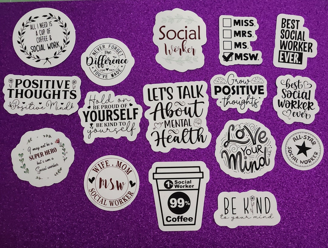 Social Worker Sticker Social Worker Social Work Support - Etsy