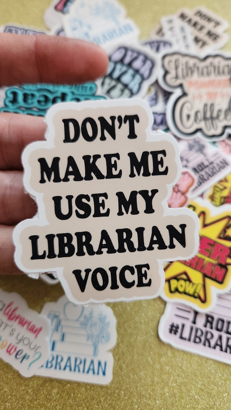 Librarian Stickers, Librarian Sticker Set, Bookworm Gifts, Book Lover ...