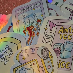 Abolish ICE feminist protest stickers, anti fascist activist decals, leftist resistance art, political sticker pack for radicals 画像 16