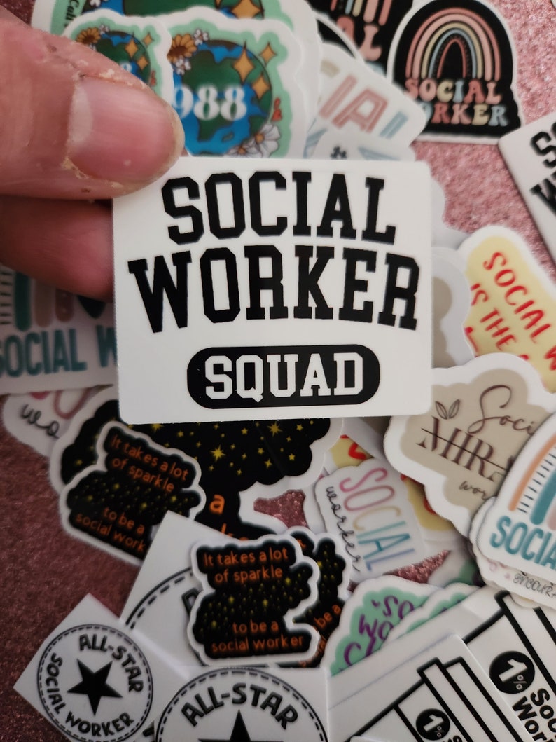 Social Worker Sticker Set | MSW LCSW BSW Gift |social Work Appreciation ...