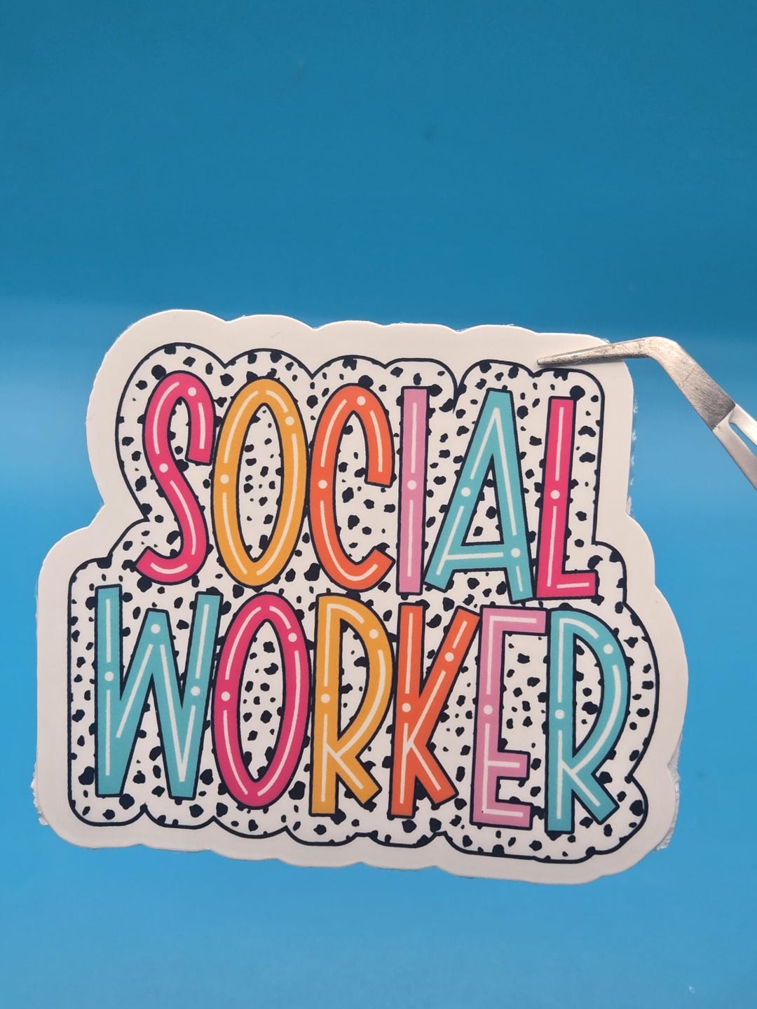 Social Worker Sticker – Retro Lettering, Mental Health Decal - Etsy