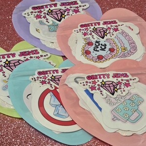 5 sets of 5 stickers