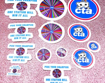 Chicago CTA Sticker Pack | Pick Your Champion Transit Meme Vinyl Stickers