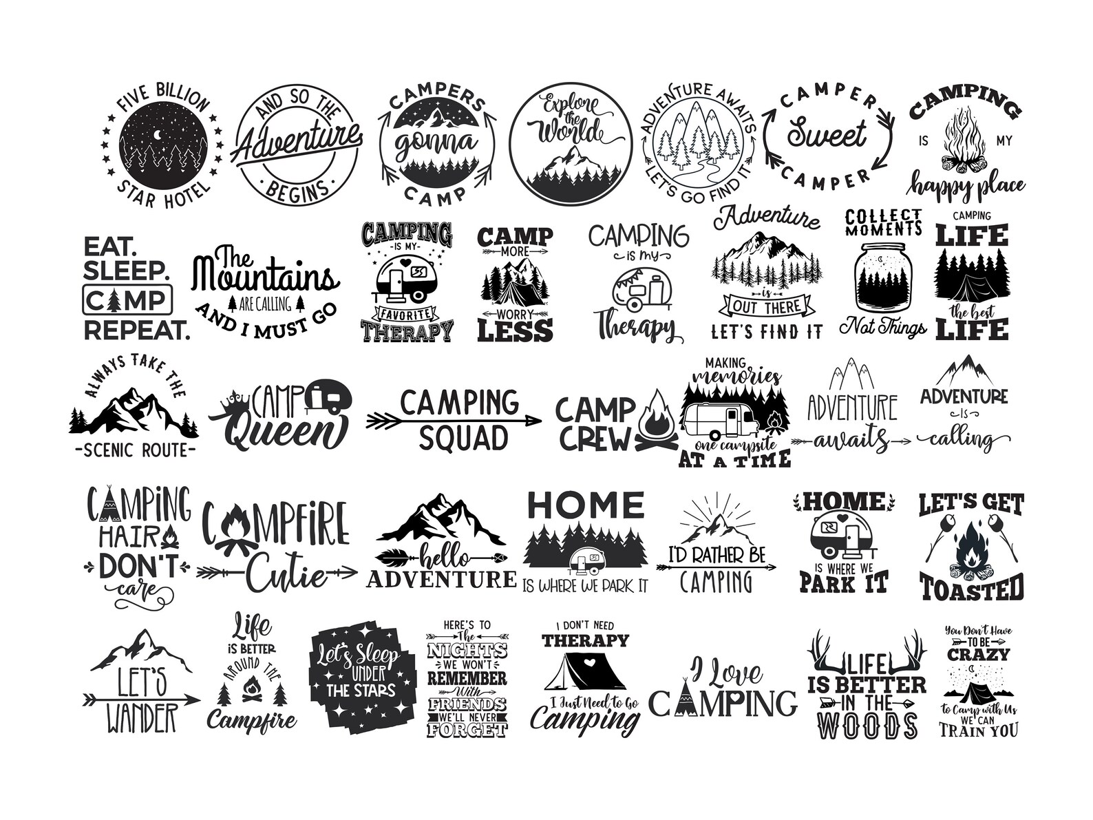 Camping SVG Bundle Camping Life Svg Camping Shirt Svg Svg Etsy UK