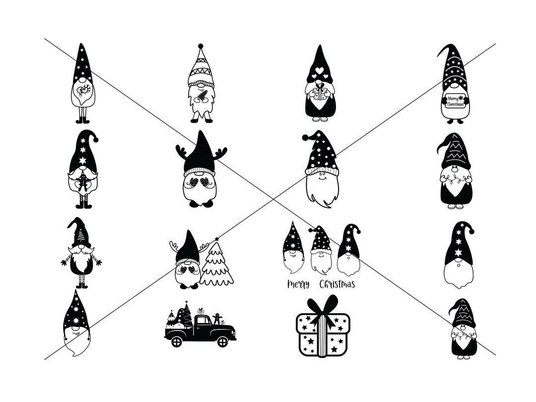 Christmas Gnome Bundle SVG for Cut Filechristmas Doodle Hand - Etsy