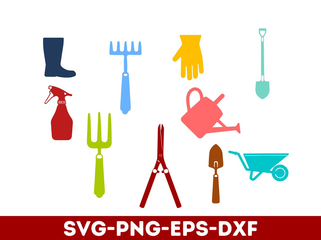 Garden Tools SVG Bundle, Tools SVG, Gardener Svg, Tools Vector, Garden