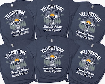 Custom Yellowstone Shirt, Yellowstone National Park T-Shirt, Yellowstone Family Trip Tee, Yellowstone Gifts, Western Shirt, Vacation Shirt