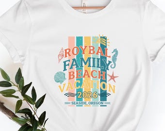 Custom Family Beach Vacation Shirt,  Personalized Beach Trip Tee