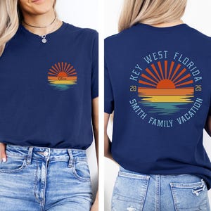 Personalized Family Beach Vacation Shirt, Family Name, Custom Family Matching Shirts, Customized Family Trip T Shirt, Family Beach Trip