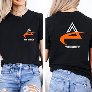 Custom Text Back And Front Shirt, Company Logo Design Shirt, Personalized Custom Shirt, Customize Your Own Shirt, Custom Made Design Shirt