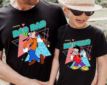 Disney Goofy And Max Shirt, Rad Dad And Rad Like Dad T-Shirt, Disney Dad And Son Shirt, Matching Father Son Tee, Disney Fathers Day Shirt