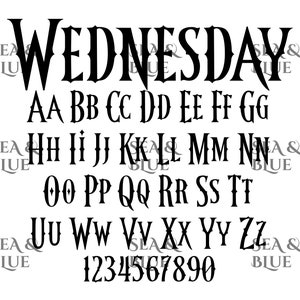 Wednesday Fonts