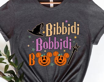 Bibbidi Bobbidi Boo Shirt, Cute Halloween Pumpkin Sweatshirt