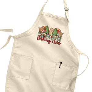 Christmas Baking Crew Apron, Christmas Apron, Christmas Lights Apron, Cookie Apron, Christmas Gift