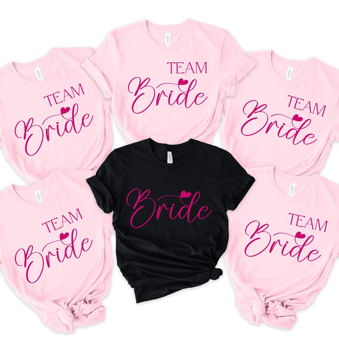 Team Bride Shirts, Bride Shirt, Bachelorette Party Shirts, Bridesmaid ...