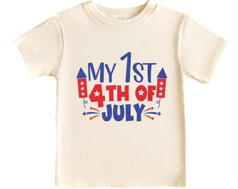 My First 4th Of July Shirt, Memorial Day Baby Bodysuit, Cute Baby Independence Day Apparel, First Birthday American Baby, Fourth of July