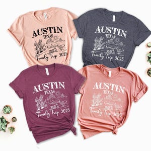 Custom Family Vacation 2025 Shirts, Family Matching Trip T-shirt, Girls Trip, Desert Bachelorette, Scottsdale Sedona Arizona Texas,