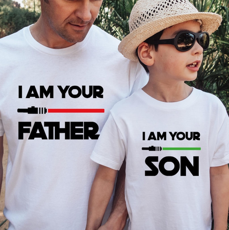 I Am Your Father Shirt, I'm Your Son T-shirt, Lightsabers Tee, Dad and Son Matching T-Shirt, Fathers Day Gift, Disneyland Trip, Daddy and Me image 5