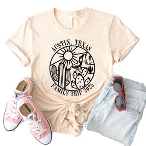 Custom Family Vacation 2025 Shirts, Family Matching Trip T-shirt, Girls Trip, Desert Bachelorette, Scottsdale Sedona Arizona Texas