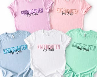 Custom Kindergarten Teacher Shirt, Personalized Teacher Tee, Back to School Shirt