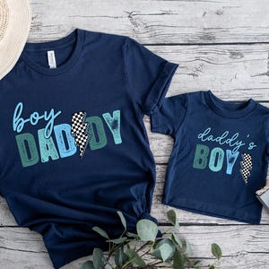 Boy Daddy and Daddy&#39;s Boy Matching Shirt, Matching Daddy and Me T-Shirt, Father’s Day Gift, Dad and Boy Toddler Tee, Dad & Baby Bodysuit