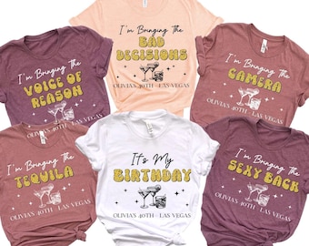 Custom Birthday Group Shirt, Custom Party Tee, Girls Trip Apparel