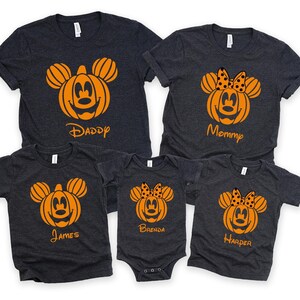 Custom Disney Halloween Shirts, Disney Halloween Family Shirts,Disney Family Shirts,Disney Shirts, Disney Pumpkin Shirts , Disney Halloween