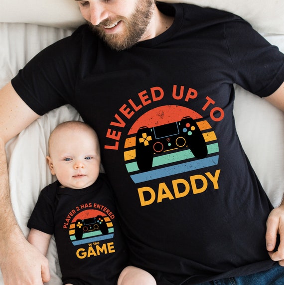I Leveled Up To Daddy T-Shirt New Gamer Dad Gifts I Leveled Up To Daddy T-Shirt New Gamer Dad Gifts