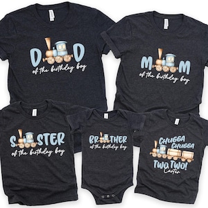 Family Chugga Two Two Matching Train Birthday Shirt, Boys Birthday Shirt, Matching Family Birthday Shirts, Chugga Chugga Two Two Birthday