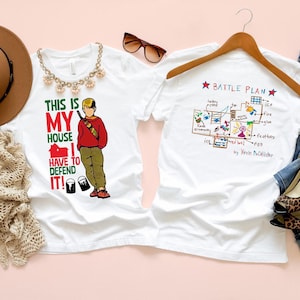 Kevin Battle Plan Christmas Sided Sweatshirt, Kevin Mccallister,Funny Home Alone Merch,90s Christmas Movie Tee, Wet Bandits