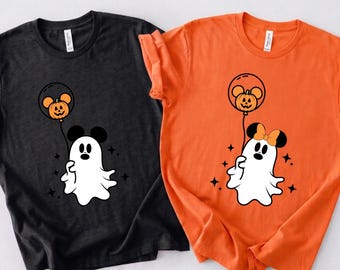 Custom Halloween Disney Shirts, Mickey and Minnie Hallowen Sweatshirt