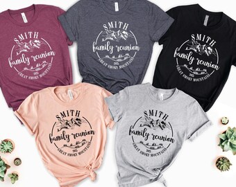 Custom Last Name Family Reunion Shirt, Personalized Matching Family Camping Shirt, Cousin Camp Vacation, Adventure Shirt, Family Vacation