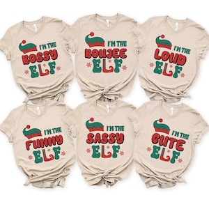 Custom The Elf Shirt, Custom Elf Shirt, Christmas Family Matching, Funny Christmas Shirt, Christmas Elf Shirts, Christmas Family Matching