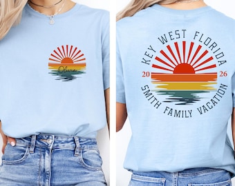 Personalized Family Beach Vacation Shirt, Family Name, Custom Family Matching Shirts, Customized Family Trip T Shirt, Family Beach Trip