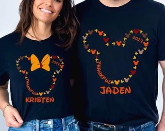 Cutom Disney Thanksgiving Shirts, Thanksgiving Trip T Shirt, Fall Disney Trip, Family Thanksgiving Shirts, Funny Thanksgiving Tee T-shirts