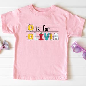 Custom Kids Name Back To School Shirt Shirt, Toddler First Day of School Tee, Kindergarten Shirt With Name, First Day School Outfit