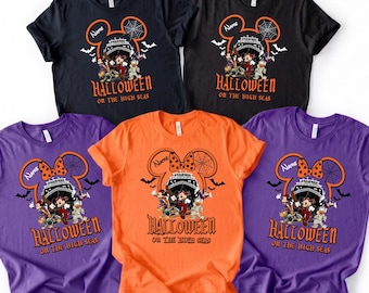 Custom Family Disney Halloween Cruise Shirts, Halloween On The High Seas Sweatshirt