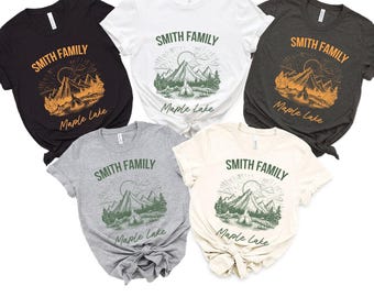 Personalized Family Camping Trip Shirt, Matching Travel Camping Tshirt for Family, Custom Camp Crew Tee, Outdoor Family Camp Trip Tee