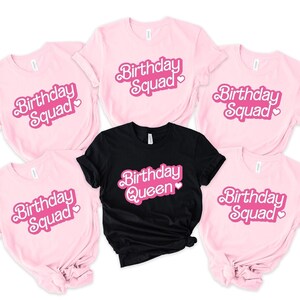 Birthday Queen & Birthday Squad Party Shirts, Birthday Party Group T-Shirts, Birthday Squad Group Photo Shirts, Birthaday Girl Tee,