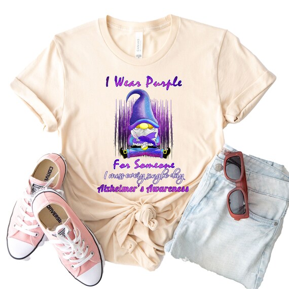 I Wear Purple For My Mom Shirt Alzheimer's Awareness Gift I Wear Purple For My Mom Shirt Alzheimer's Awareness Gift
