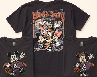 Mickey's Not So Scary Halloween Party Shirts, Disney Halloween Skeleton Sweatshirt