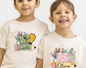Personalized Back To School Shirt, First Day Of School Shirt, Custom Back To School Shirt, Back to school gift, First Second Grade T-Shirt
